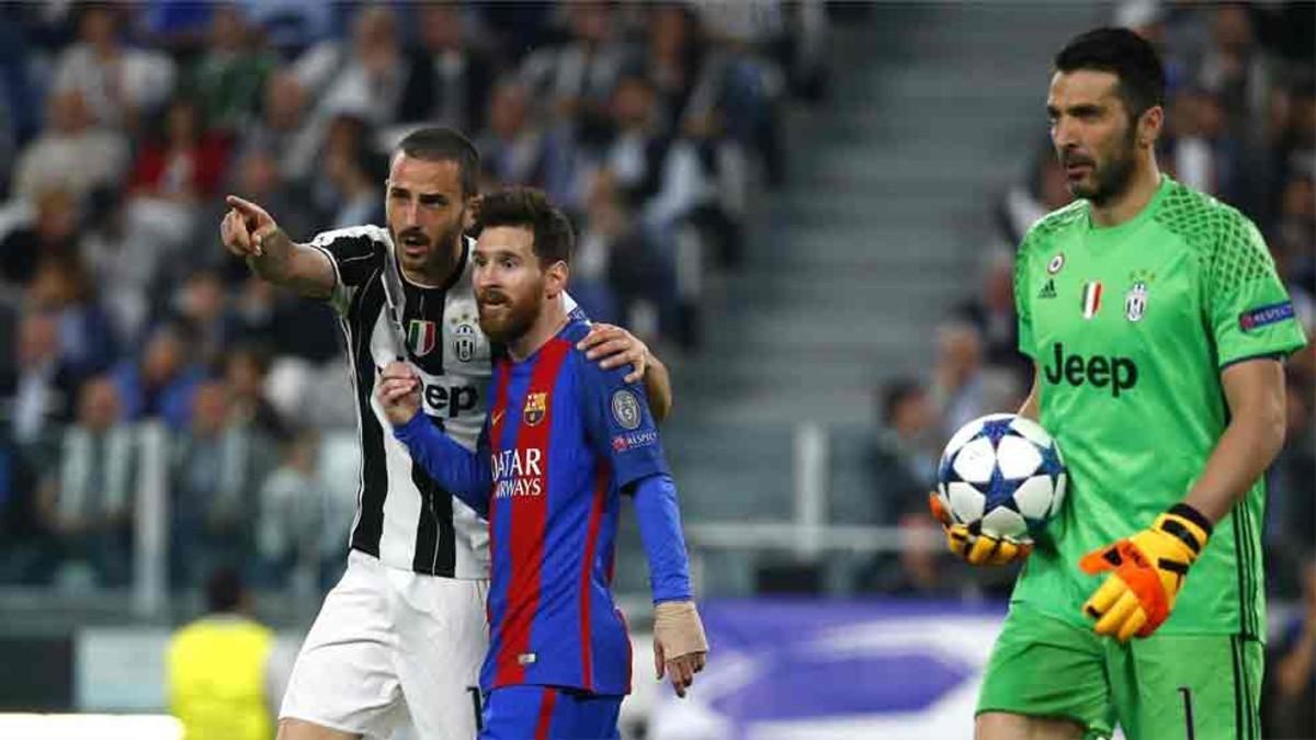 Bonucci le pidió la camiseta a Messi