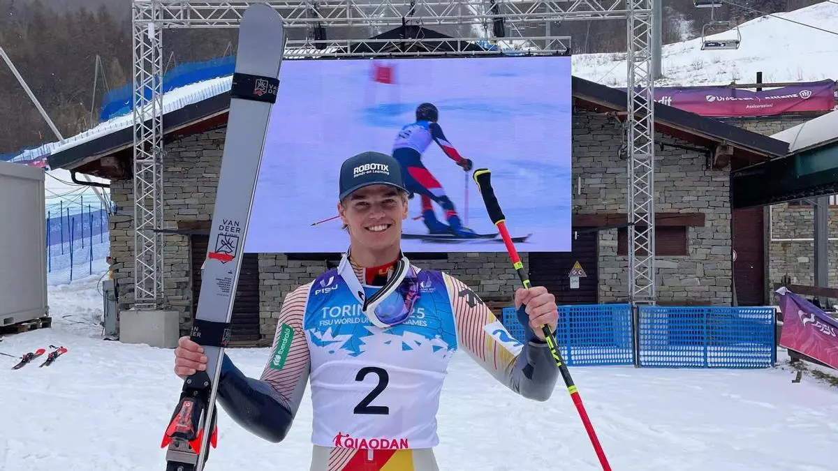 Aubert se cuelga el oro en el Gigante de la Universiada de Torino