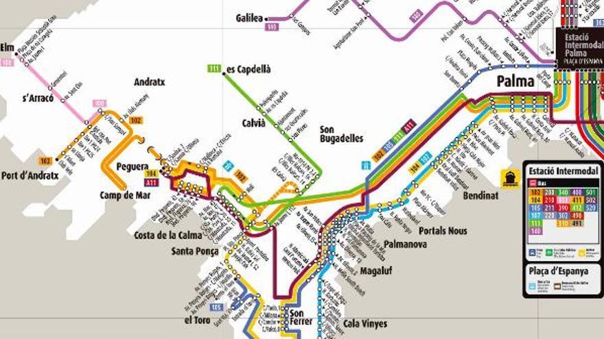 Die Busfahrt von Port d&#039;Andratx bis Palma soll künftig 50 statt 75 Minuten dauern.