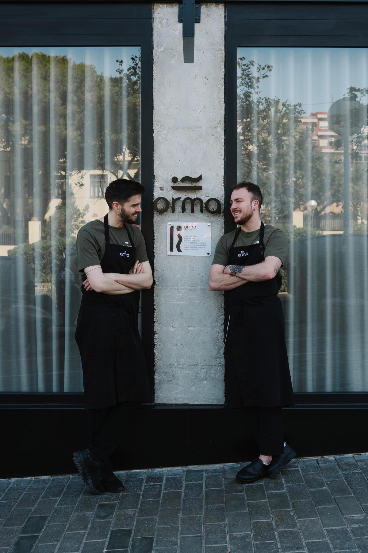 Rubén Suárez y Aarón Berenguer, jefes de cocina de Orma Restaurante
