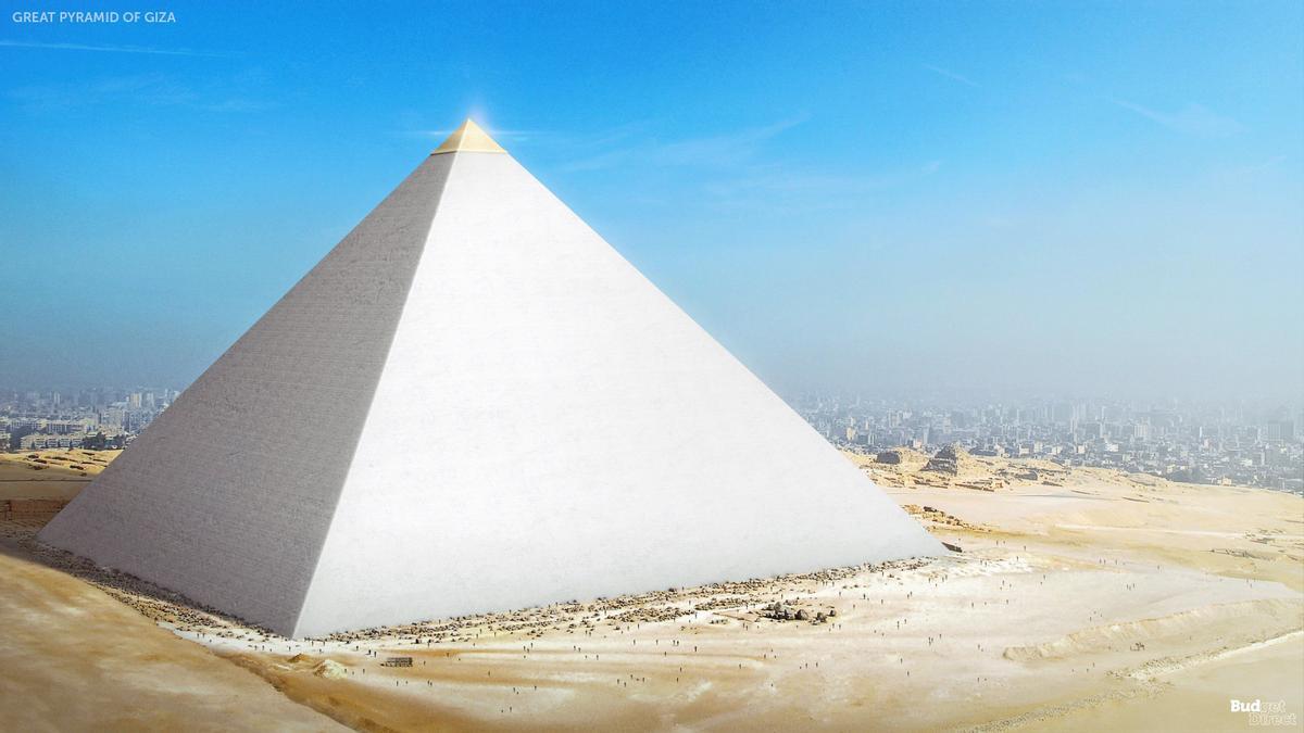 Gran pirámide de Giza, antes