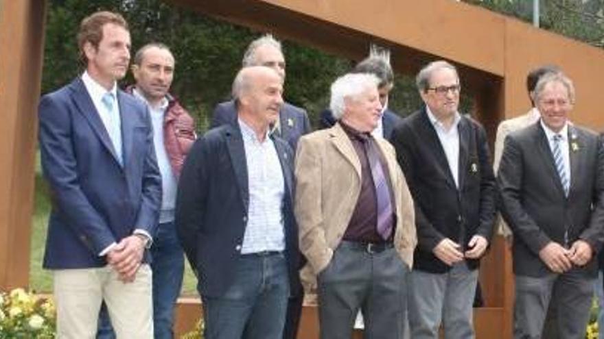 El president Torra en una de les darreres reunions a la Molina