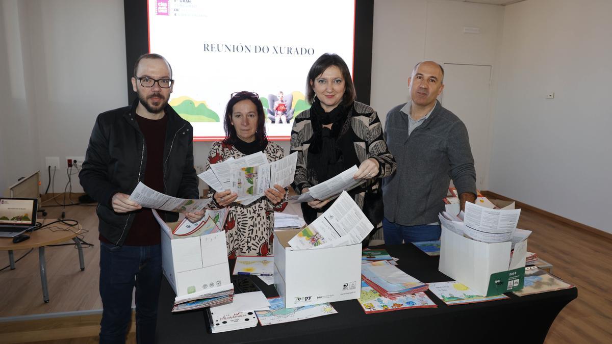 Reunión del jurado profesional de Cíes, o paraíso de todos.