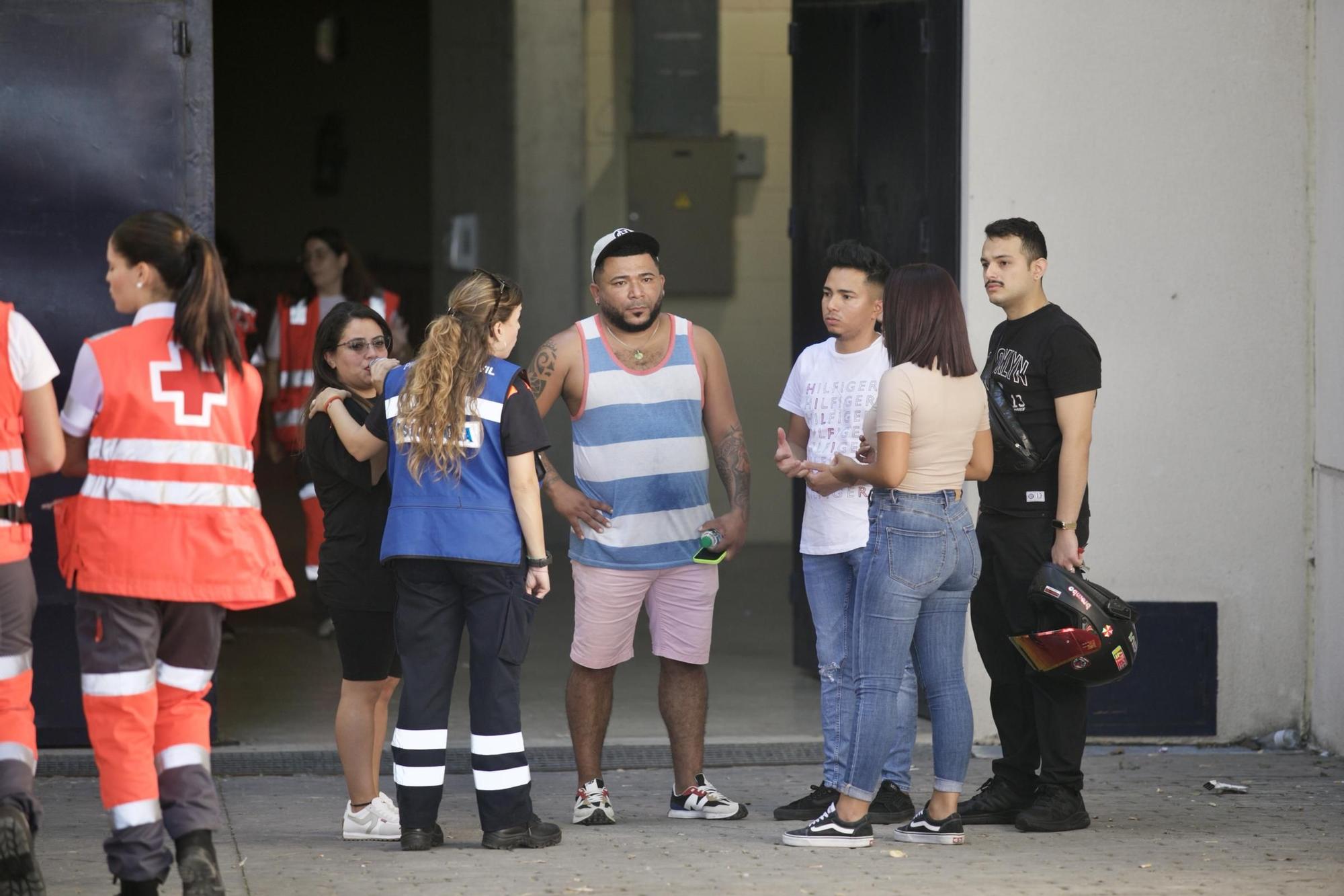 Las imágenes de la zona de ocio de Atalayas tras el incendio en dos discotecas