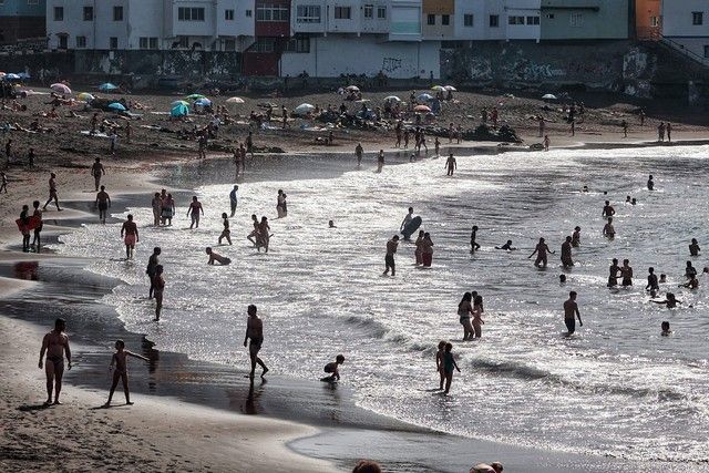 Playa Jardín, en Puerto de la Cruz