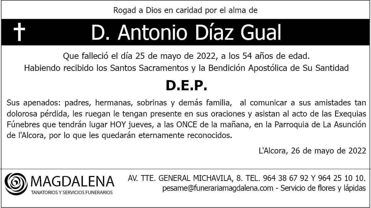 D. Antonio Díaz Gual