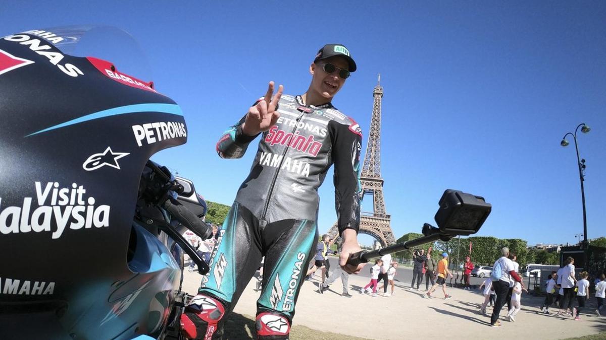 Quartararo, en París camino a Le Mans