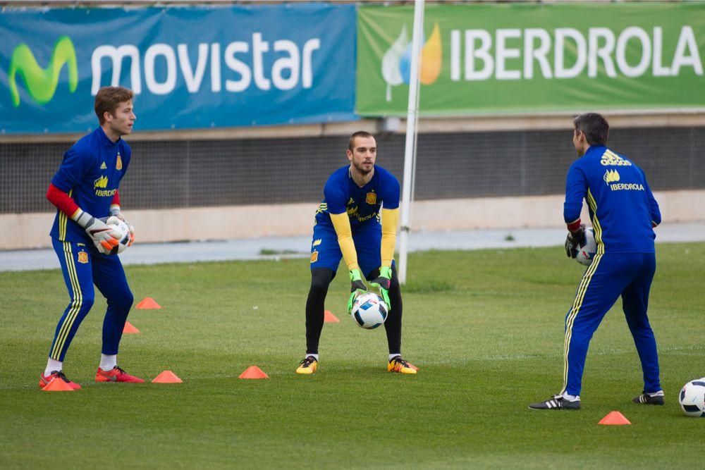 Entrenamiento de la Selección Sub-21 en Murcia