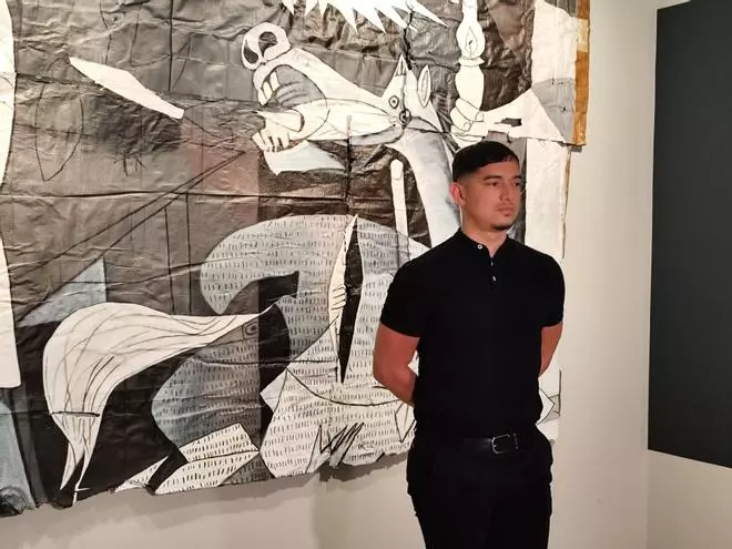 La exposición 'Guernica despedazado' del artista malagueño Julio Anaya Cabanding en la Casa Natal Picasso