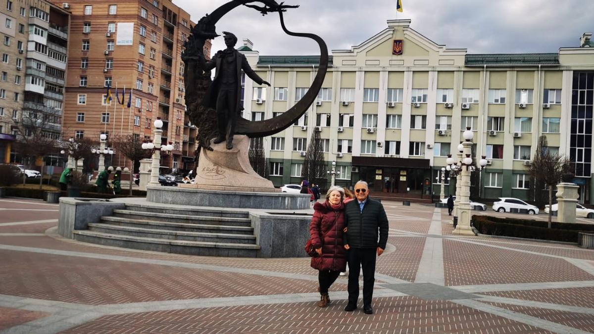 Larisa i Vicente, ahir, a Kíev.