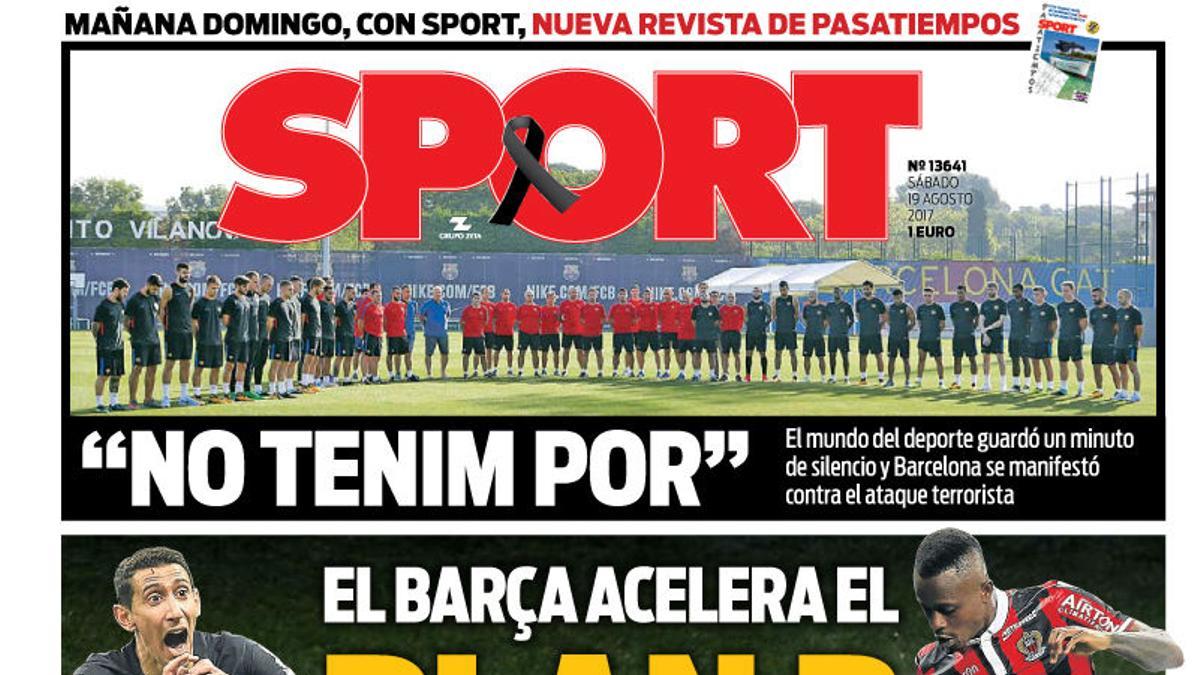 La portada de SPORT de hoy