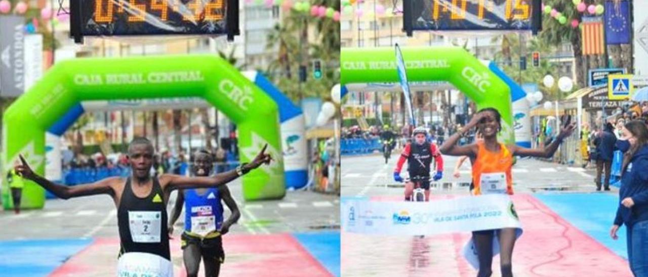 Ganadores de la Mitja Marató de Santa Pola 2022