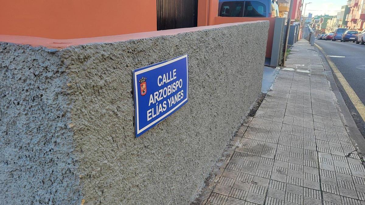 La calle Arzobispo Elías Yanes, en La Laguna.