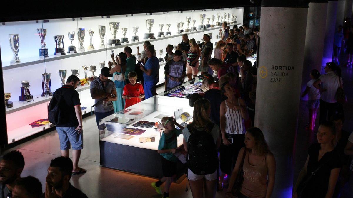 El museo del Camp Nou es uno de los más visitados de España