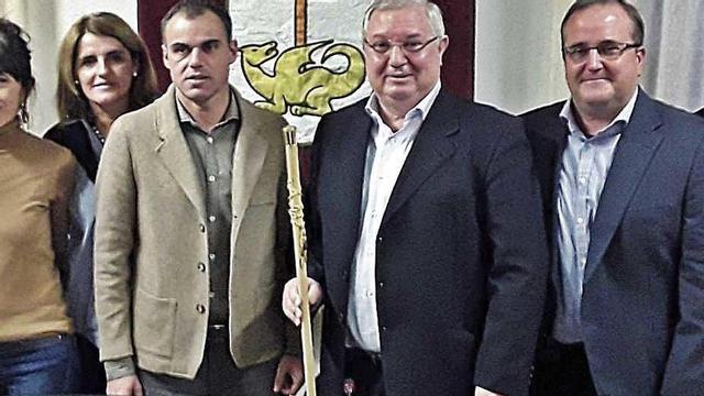 Marti Torres (Izq.) y Joan Monjo en la anterior toma de posesión.