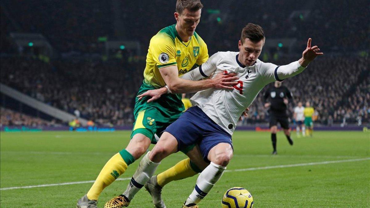 Zimmermann y Lo Celso, en el Tottenham - Norwich (2-1)