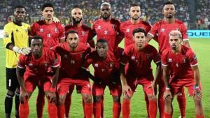 La selección de Guinea Ecuatorial, en la Copa de África.