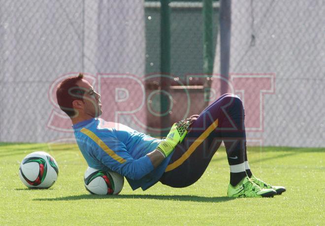 El entrenamiento del Barça, en imágenes