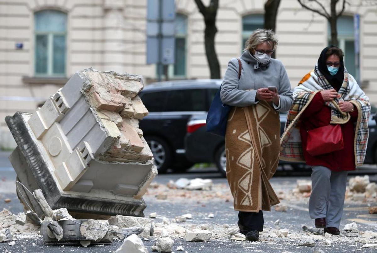 Destrucció a Zagreb per una sèrie de terratrèmols