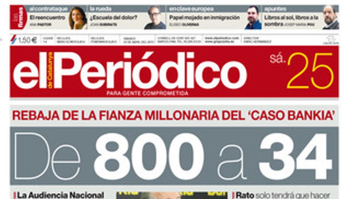 La portada del 25 de abril