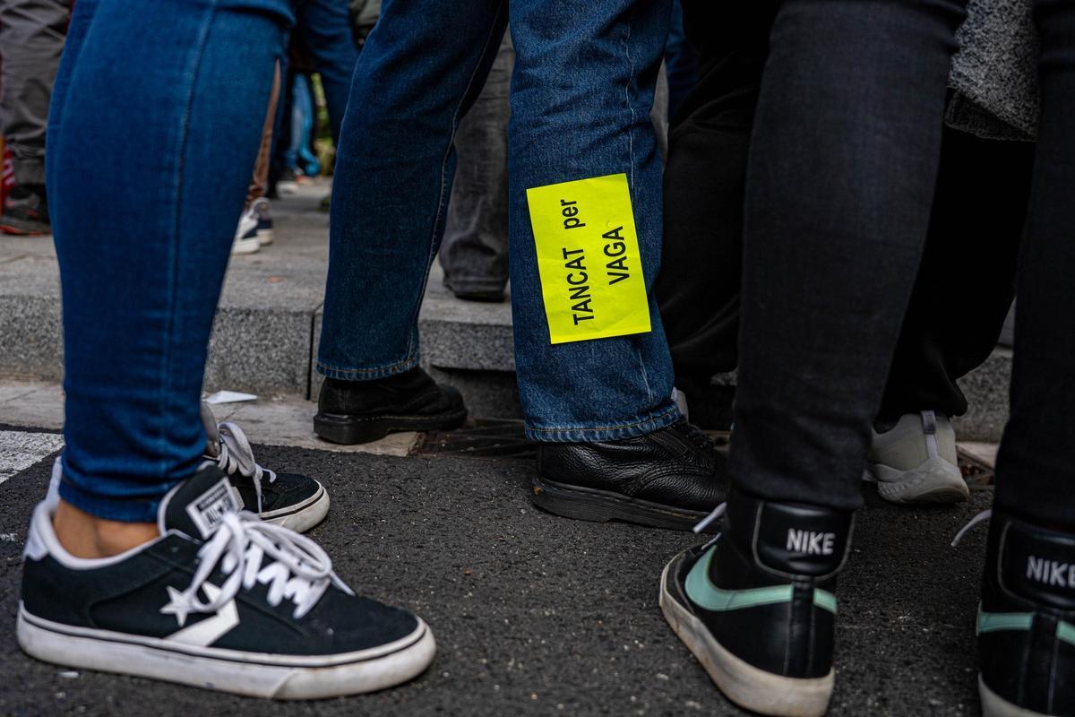 Los trabajadores del metal llevan su protesta al centro de Barcelona