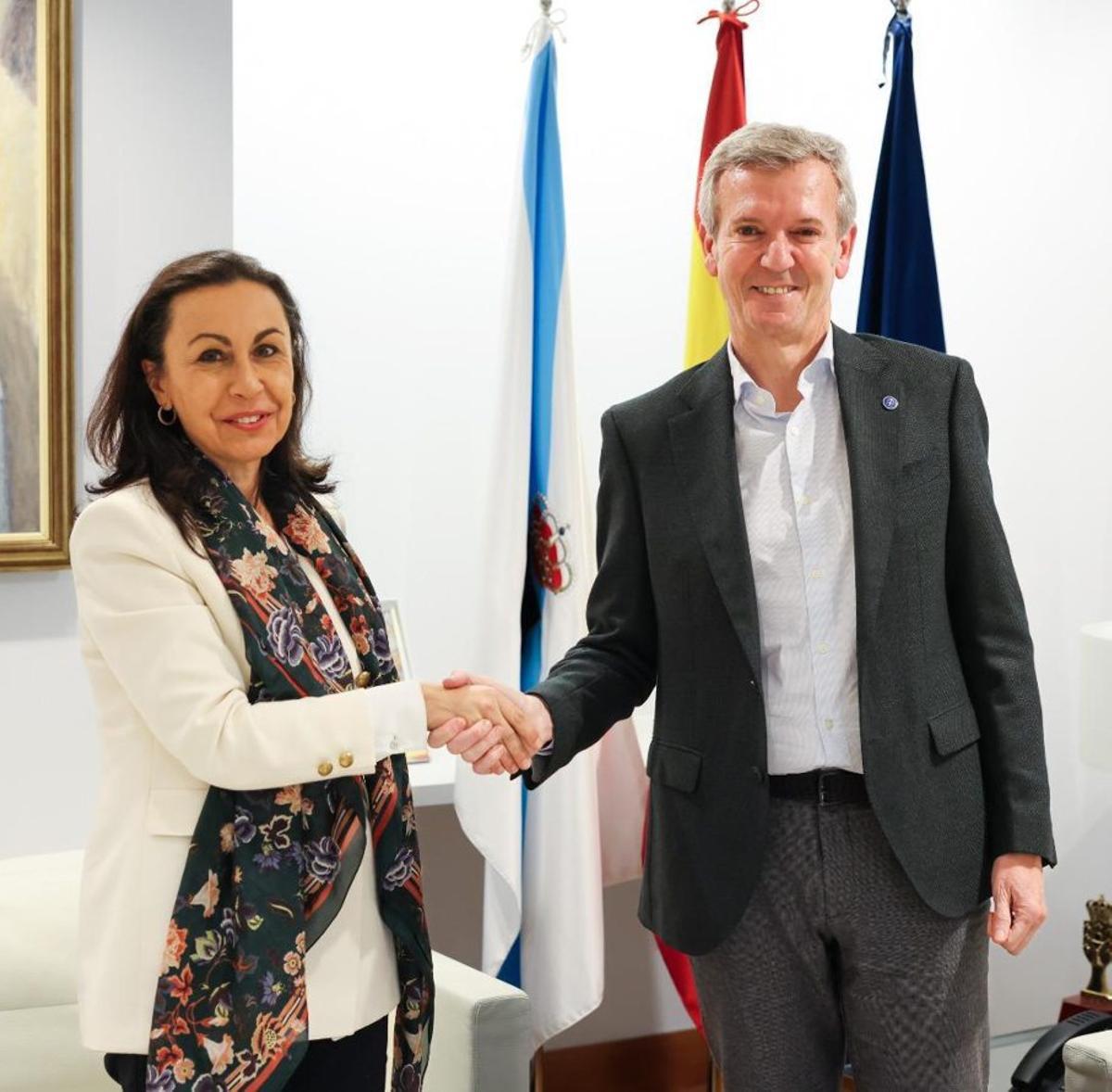 María Ramallo y Alfonso Rueda.