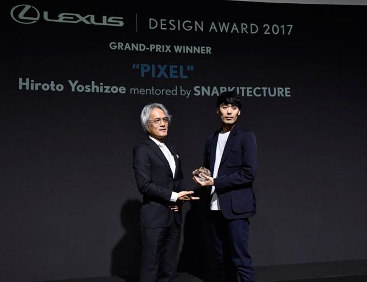 Hiroto Yoshizoe recoge el premio Lexus Design Award