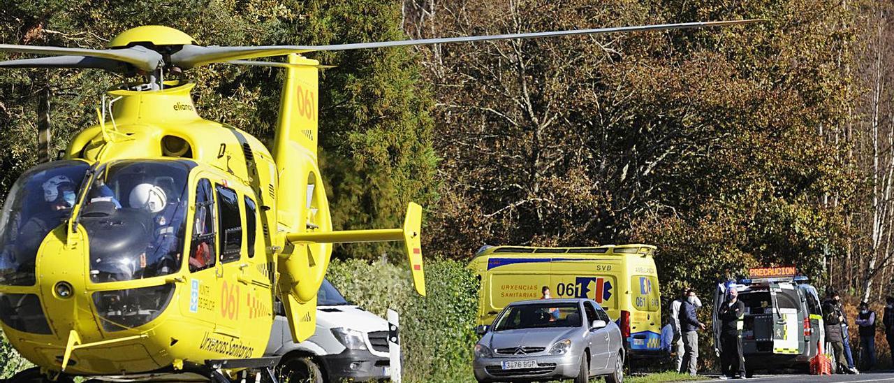 El exedil agoladés Alberto Vilariño fue arrollado cuando paseaba en bicicleta por Trabancas. |   // BERNABÉ/JAVIER LALÍN