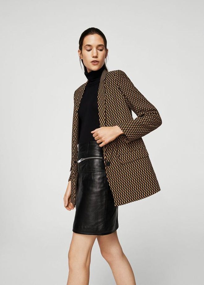 Rebajas 2018: blazer estampada de Mango