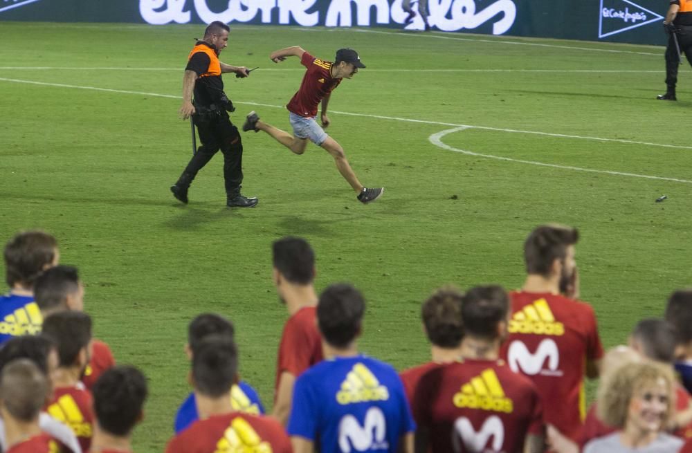 El entrenamiento de La Roja ayer en el Rico Pérez