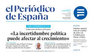 Portada de EL PERIÓDICO DE ESPAÑA del lunes 18 de marzo del 2024.