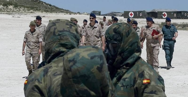 Felipe VI en Centro Nacional de Adiestramiento San Gregorio