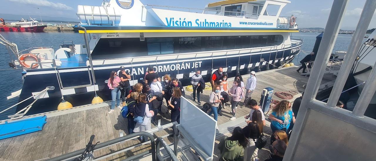 Los pantalanes de los barcos de pasajeros, ayer.