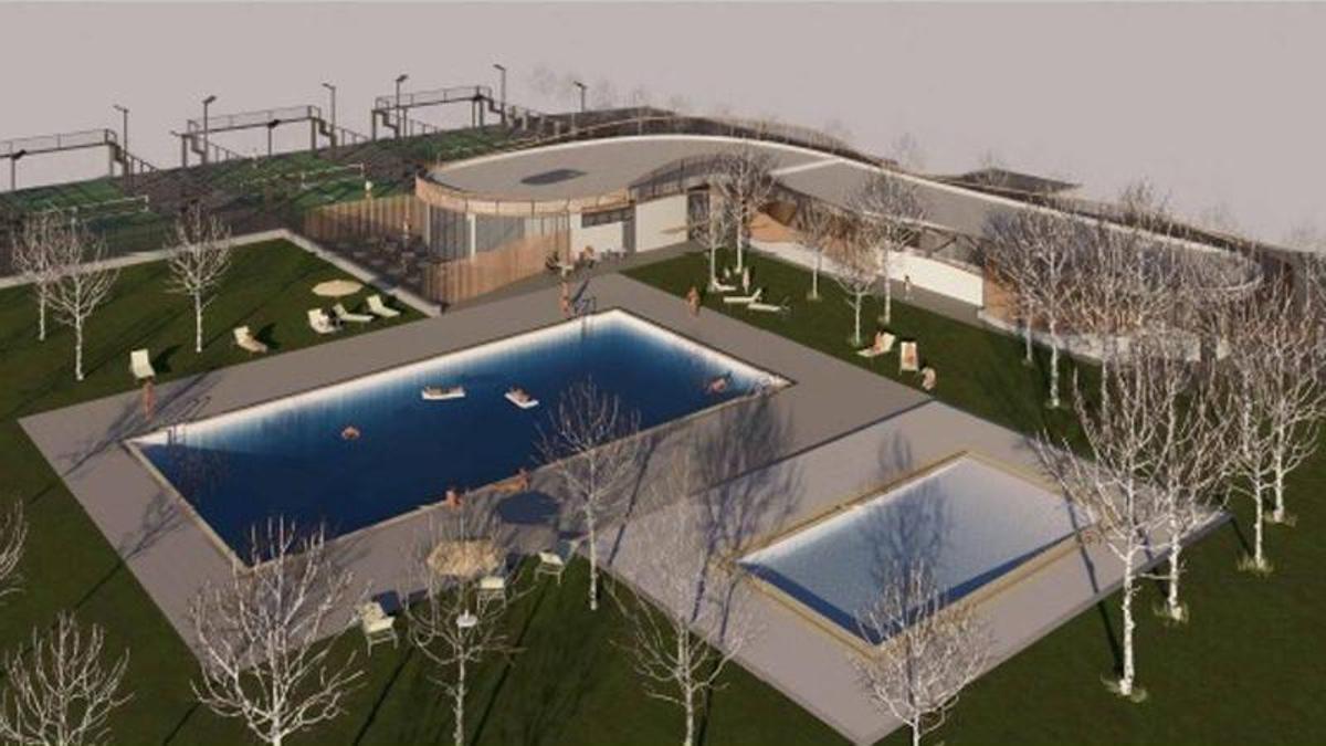 Imatge simulada de com quedaran les piscines un cop remodelades