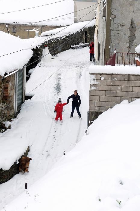 Temporal de nieve en Pajares