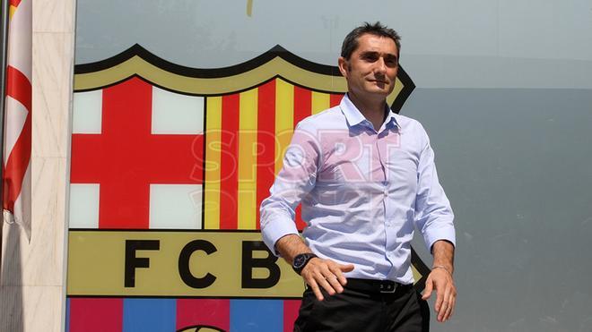 Las primeras imágenes de Ernesto Valverde como entrenador del FC Barcelona