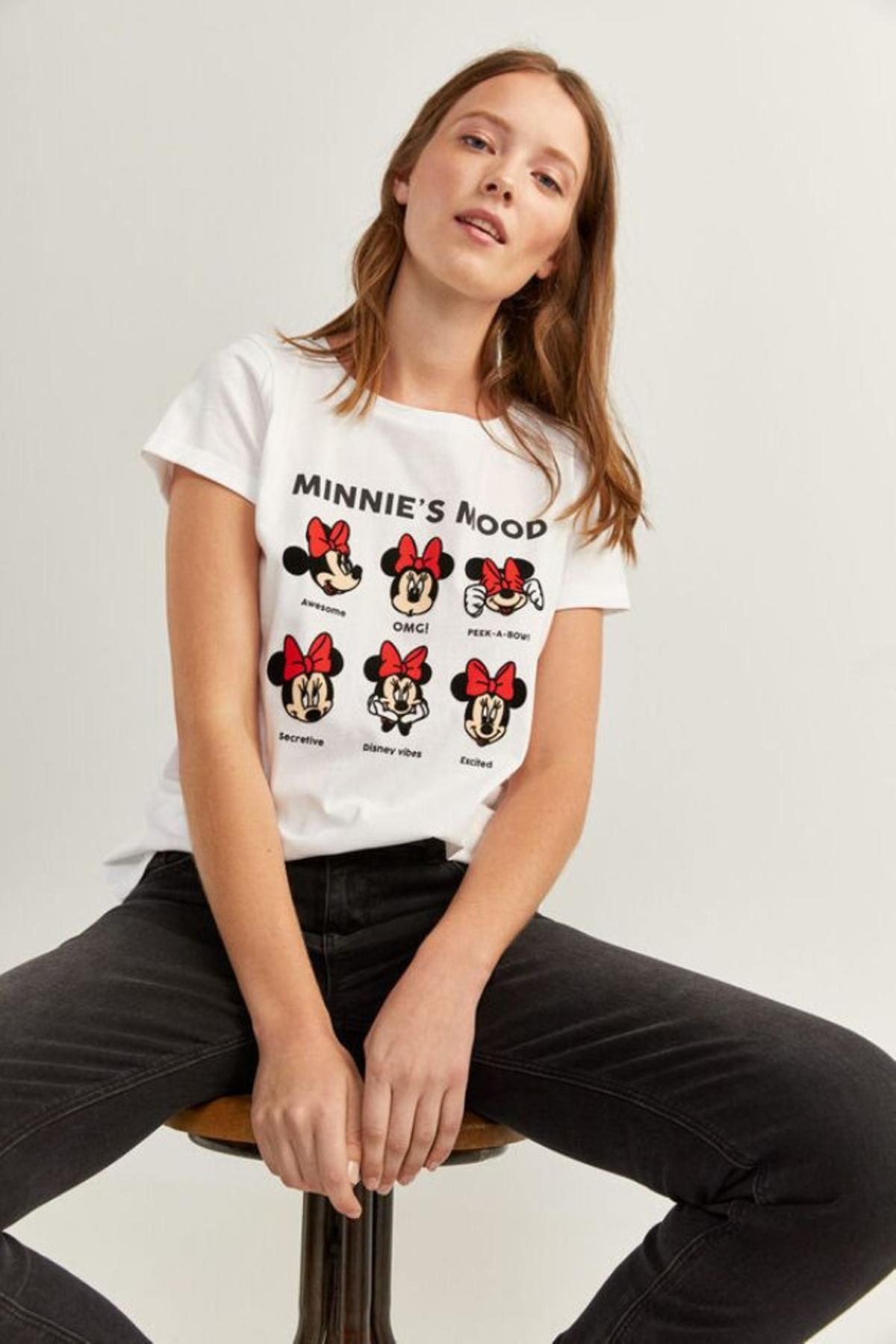 Camiseta de manga corta con estampado de Minnie