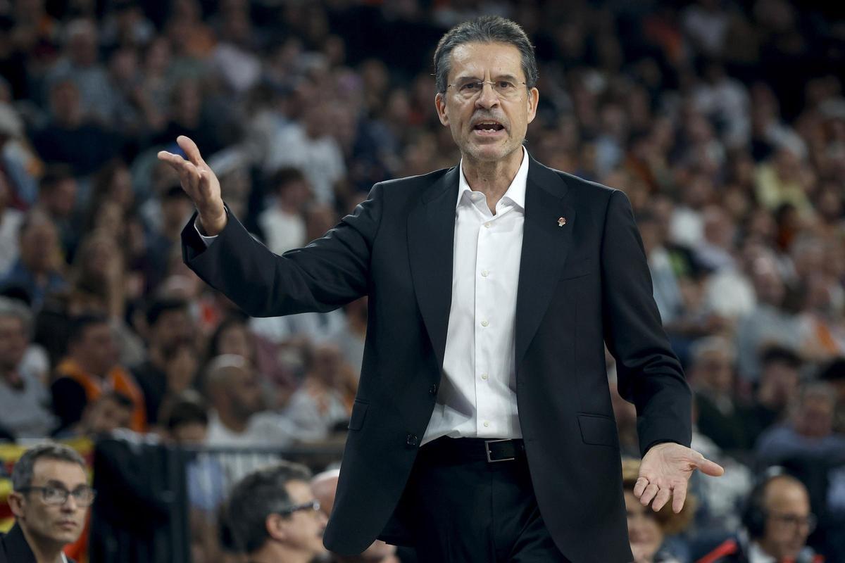 Pedro Martínez, en el último precedente entre el Valencia Basket y el San Pablo Burgos.