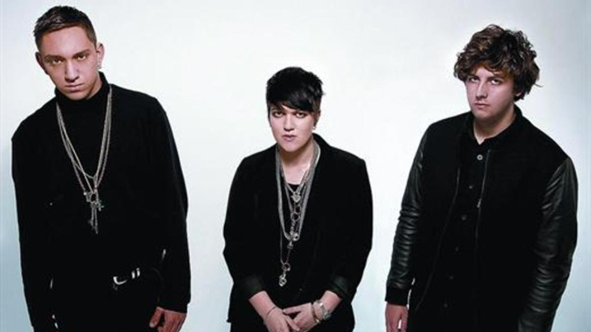 The xx, en una imagen promocional de su segundo disco, 'Coexist'.