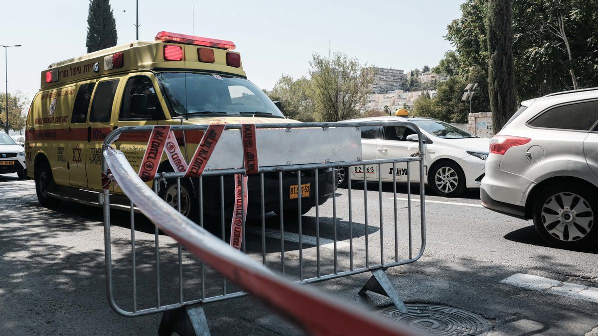 Una ambulancia en Jerusalén
