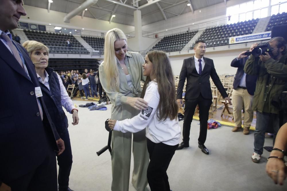 Premios Princesa de Asturias: Encuentro de Lindsey Vonn con estudiantes en Avilés