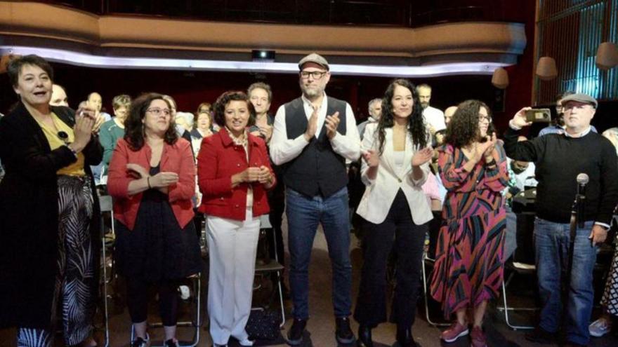 A candidatura de Compostela Aberta  celebrou onte na Capitol o acto central de campaña