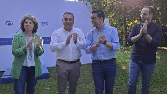 De izda. a dcha.: Luisa Piñeiro, Iván Gómez, Luis López y C. Rodríguez. | D.P.