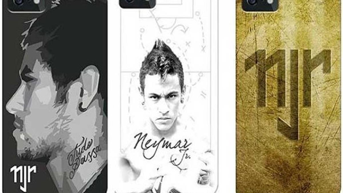 Tres de los nuevos diseños para fundas móviles con imágenes de Neymar
