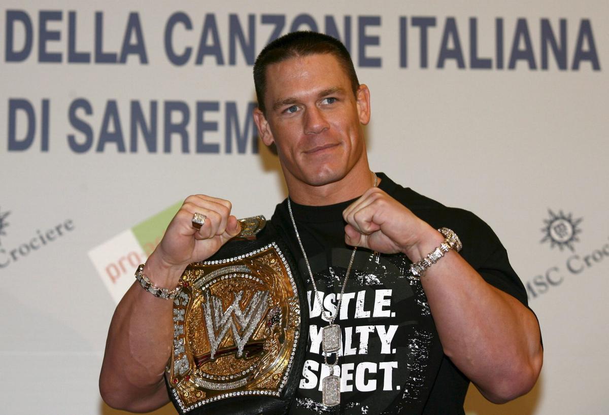 El campeón de la lucha WWE John Cena, en 2006