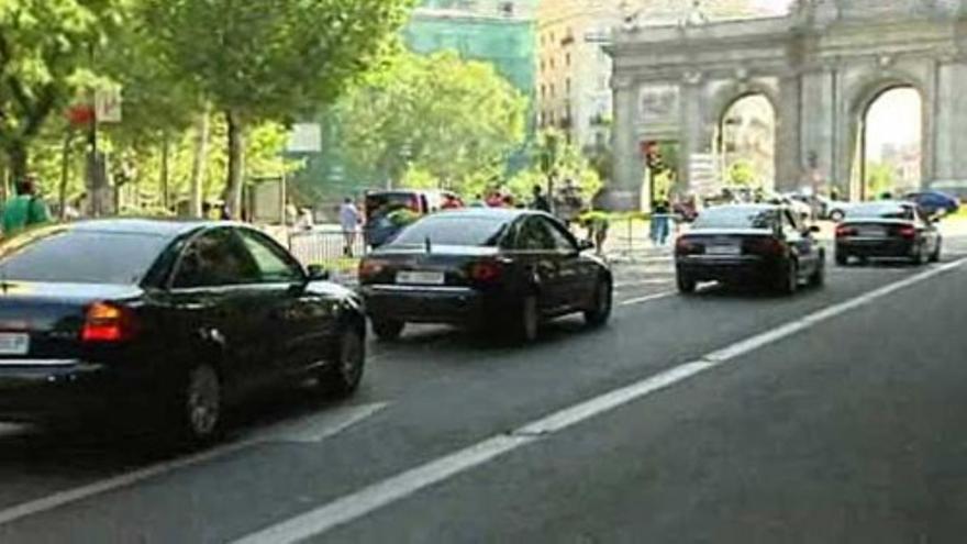 Simulacro del desfile del Papa por Madrid