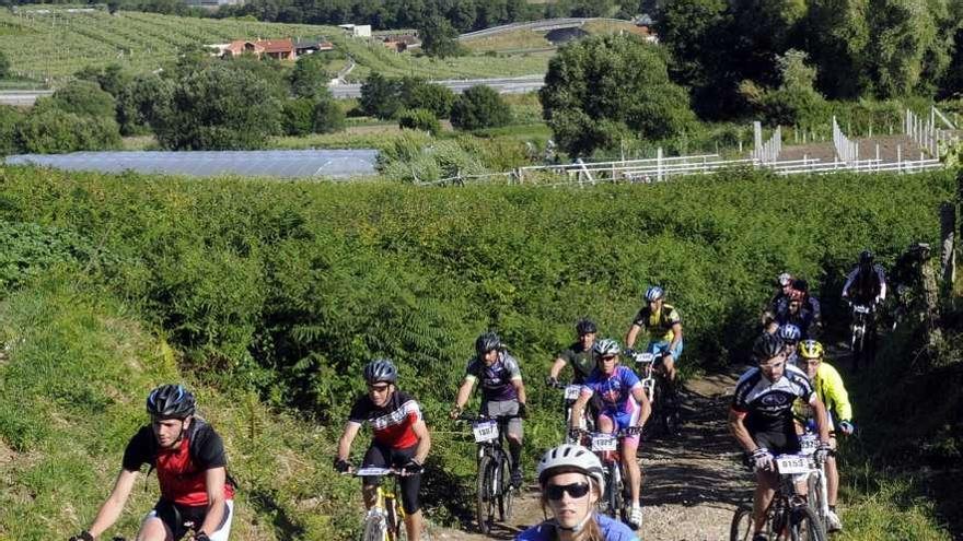 Imagen de la BTTinto de 2013, que atraviesa zonas agrarias y forestales.  // Noé Parga