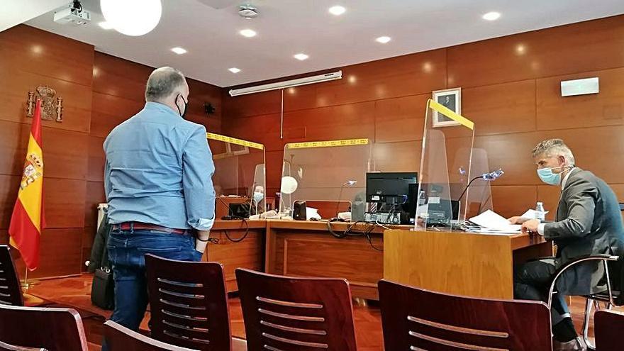 El empresario durante el juicio celebrado en el Juzgado de lo Penal. | S. A.