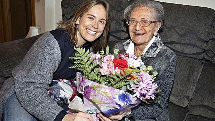 Santa Eugènia La veïna Maria Abel Ferrés fa 101 anys