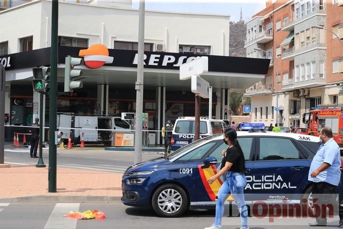 Explosión en una gasolinera de Cartagena